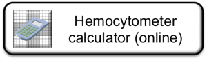 hemocytometer calculator button